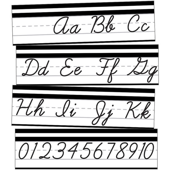 Simply Stylish Alphabet Line: Cursive Mini Bulletin Board Set, 8 Pieces ...