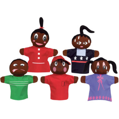 How Am I Feeling Hand Puppet Set, African American, Pack of 5