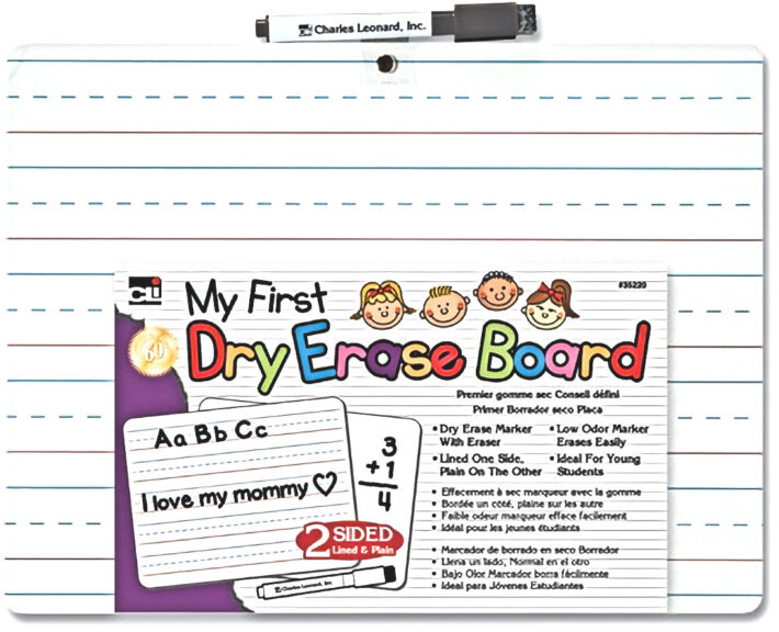 Color May Very Dry Erase Learning Board Double Sided With Marker & Eraser 